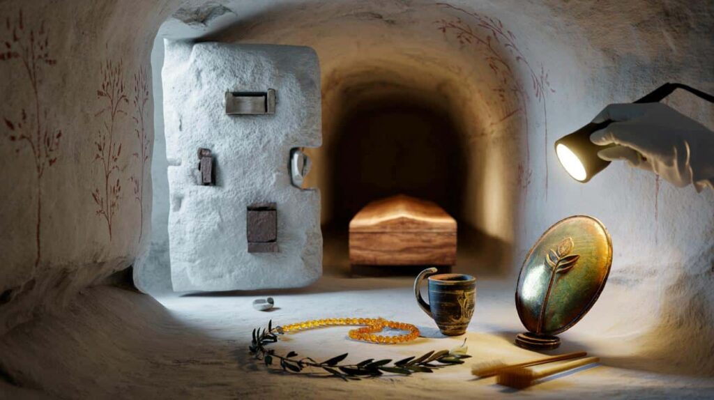 A rare archaeological discovery an intact 2600 year old tomb reveals its secrets