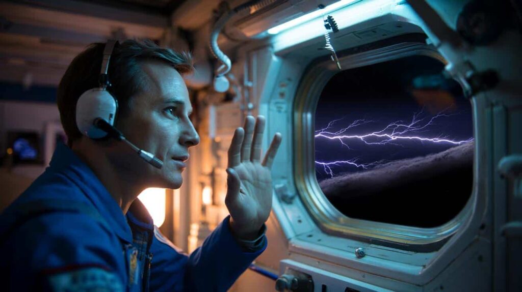 Alone in space, an astronaut heard a sound he should never have heard