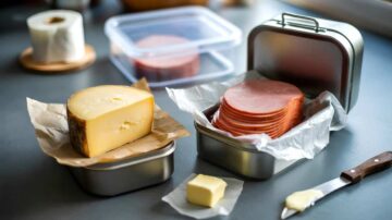 Neither plastic wrap nor plastic containers: the trick to keep ham and cheese from drying out once opened