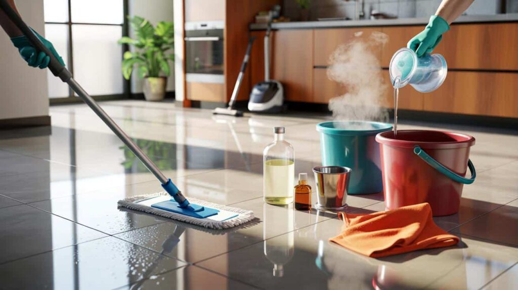 The cleaners’ trick to make tile shine without streaks