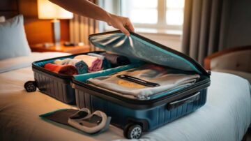 The hidden compartment in your suitcase you didn’t know existed: perfect for your dirty laundry