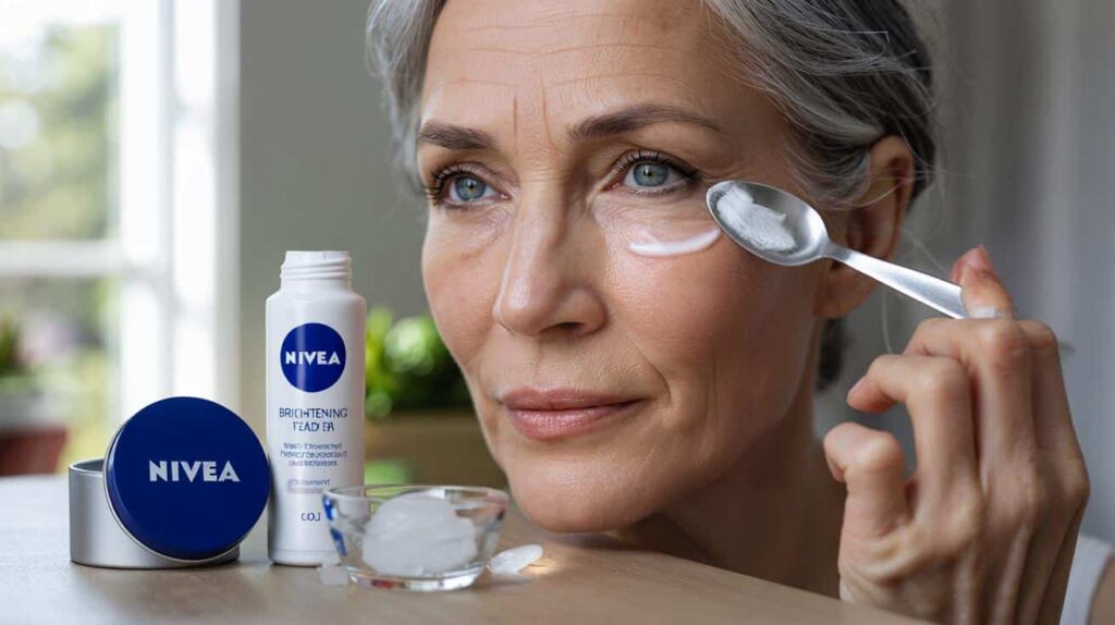 The trick to use Nivea cream to fade dark circles and look younger after 50